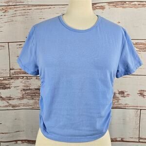 AS Revival Cropped Short Sleeve Tee Blue Size XL